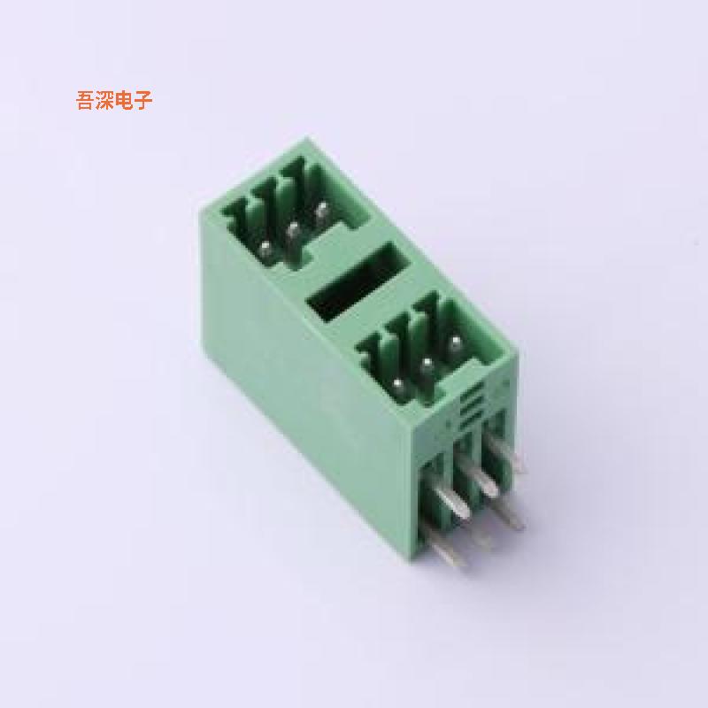 DB2ERH-2.5-2*3P-GN |原装弯插,P=2.5mm插拔式接线