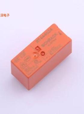 RT444024 |原装插件,12.7x29mmRELAY GEN PURPOSE DPST 8A 24V
