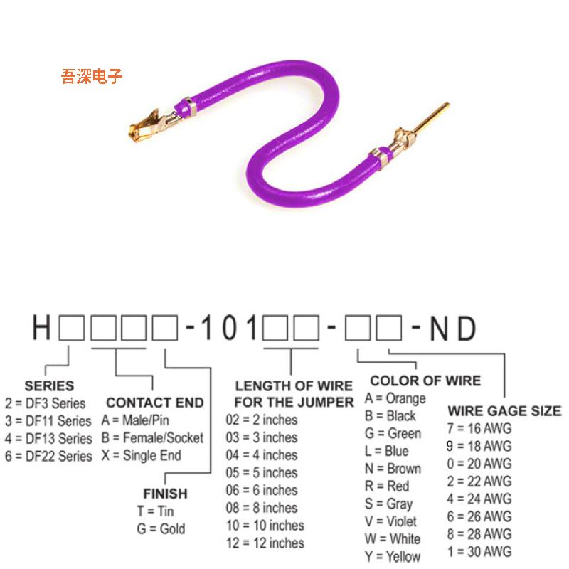 H3ABG-10104-V8 |接触端JUMPER-H1507TR/A3048V/H1505TR 4