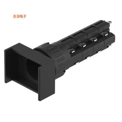 51-124.025 |前面板安装ACTUATOR, 24 MM X 18 MM, ILLUMIN