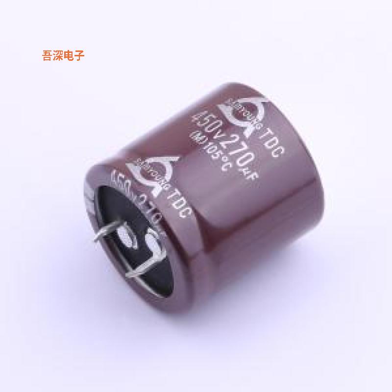 TDC450V270M30*30 |原装插件,D30xL30mm牛角型电解