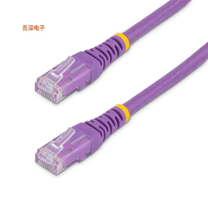 C6PATCH10PL |圆形线缆PURPLE MOLDED CAT6 PATCH CABLE