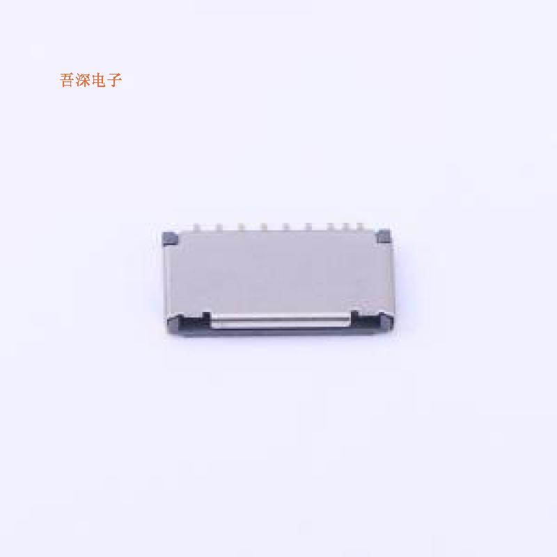 TF-018 |短卡座9P中间边上带侦测SD卡/SMD