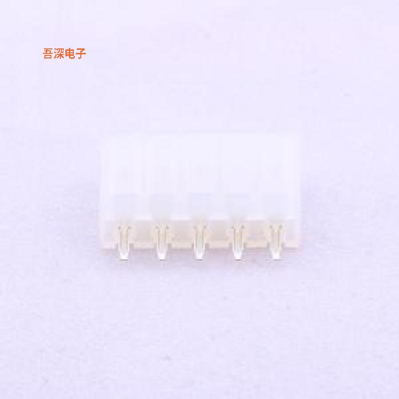 W-5557S05P-X000 |5557S-1*5P 空心针线对板针座插件,P=4.2mm