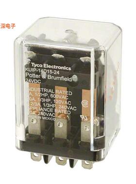 KUIP-14D15-24 |可插RELAY GEN PURPOSE 3PDT 10A 24V