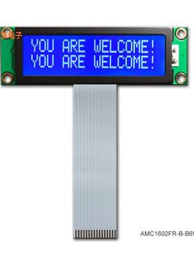AMC1602FR-B-B6WTDW |32.016X2 CHARACTER STN BLUE