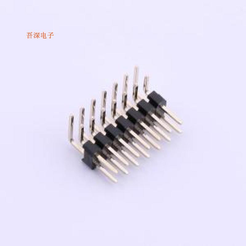 CS-1126WR-2*7(L10.5/14.5) |排针 PBT/黑排针弯插,P=2mm