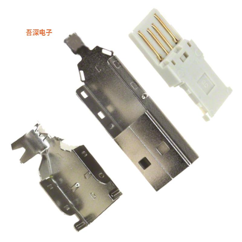 925 |USB-A（USB TYPE-A）CONN PLG USB2.0 TYPEA 4P SLD 3PC