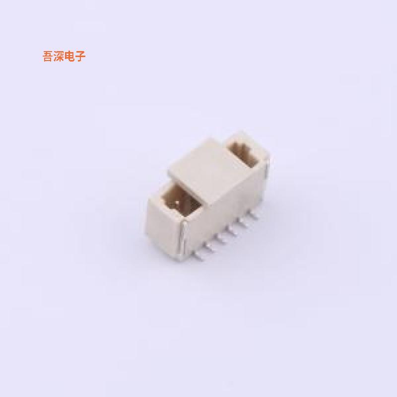 WAFER-SH1.0-6PLB |加盖线对板针座SMD,P=1mm
