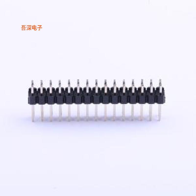 2.54-2*15P双排针 |原装插件,P=2.54mm排针