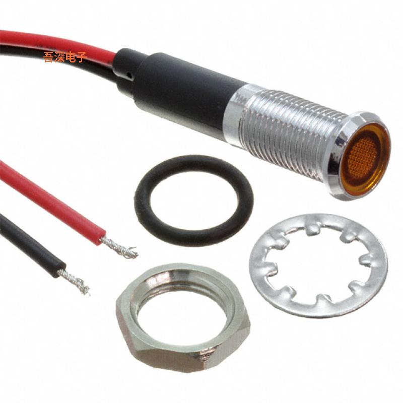 FL1M-8FW-1-Y110V |LEDLED YEL 8MM NUT 110VAC/DC UL STK
