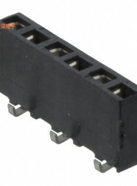 1241152-6 |原装全新CONN RCPT 6POS 0.1 GOLD SMD
