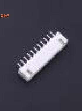 2.54mm-11P ZZ|线对板针座白色 适应基板厚度1.2mm-1.6m