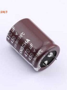 LSK450M477S402S1AA |原装插件,D30xL40mm牛角型电解