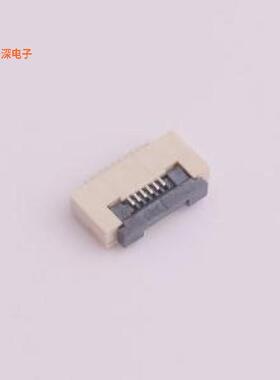 AFD01-S06FCA-00 |大焊片FFC/FPCSMD,P=0.5mm,卧贴