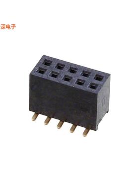 M50-3100545 |原装SMD,P=1.27mmCONN RCPT 10POS 0.05 GOLD SMD