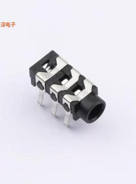 PJ-313B |3.5mm耳机插座 5脚 插件 带柱音频(耳机)插件