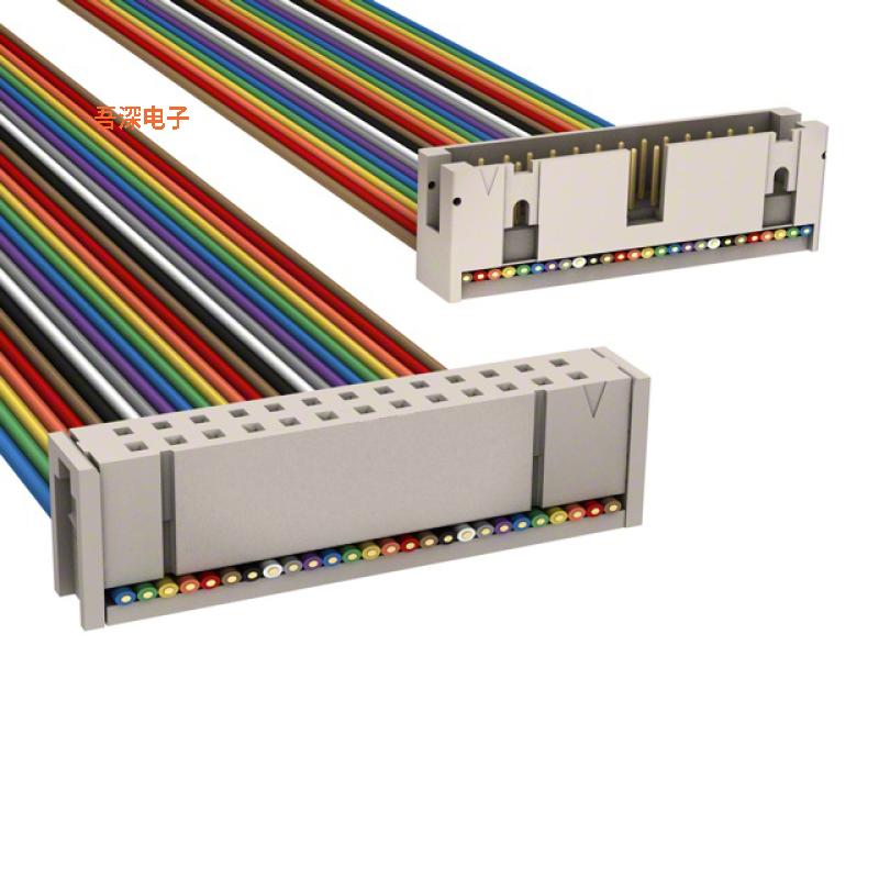 M3AKK-2636R |插口至插头IDC CABLE - MSC26K/MC26M/MPK26K