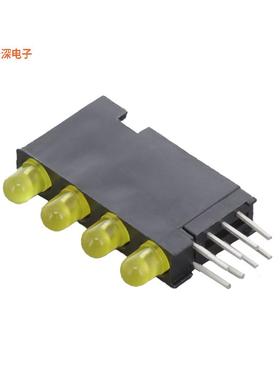 5680103333F |黄色（x 4） CBI 3MM QUAD YELLOW RA