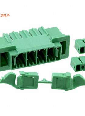 1727605 |接头，公引脚TERM BLK 4POS GREEN