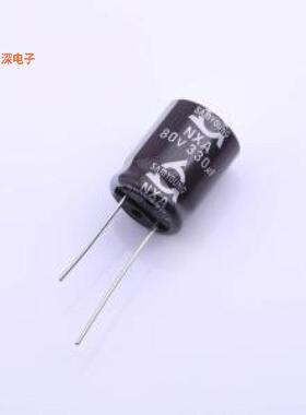 NXA 80V330 M 16*20 |原装插件,D16xL20mm直插铝电解