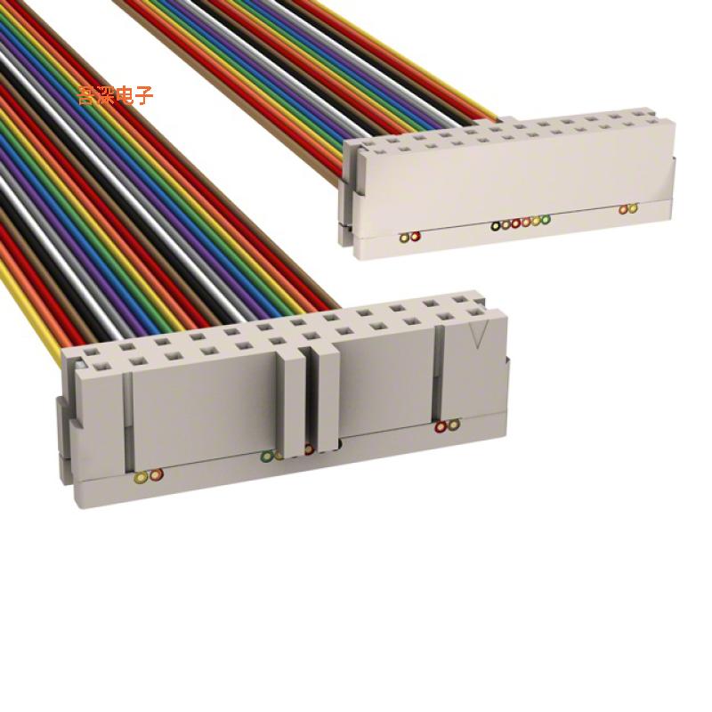 M3TTK-2418R |插口至插口IDC CABLE - MSD24K/MC24M/MSD24K