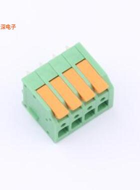 KF208V-3.81-4P|原装插件,P=3.81mm弹簧式接