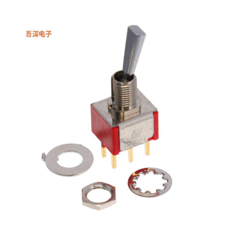 100DP1T6B11M2REH |面板安装SWITCH TOGGLE DPDT 0.4VA 20V