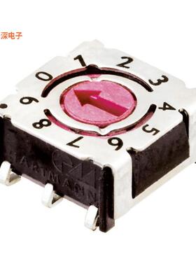 P36SMJ 101TR |BCDSWITCH ROTARY DIP  BCD 10POS ARR