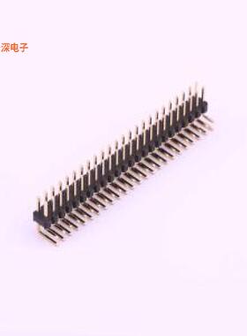 X6521WR-2x24H-C60D30|高镀金 抗氧化排针弯插,P=2.54m