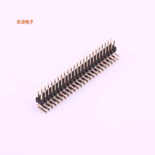 X6521WR-2x24H-C60D30 |高镀金 抗氧化排针弯插,P=2.54mm