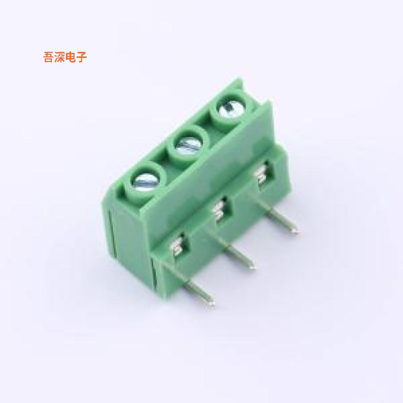 KF129R-7.62-3P |螺钉式接线绿色铜环保一字可拼