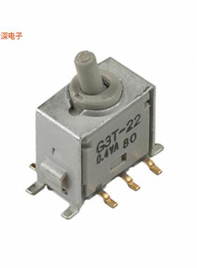 G3T22AB-S |表面贴装型SWITCH TOGGLE DPDT 0.4VA 28V