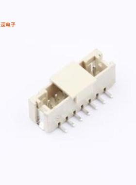 ZX-PH2.0-7PLT |线对板针座1x7P 间距:2mm 立贴 系列:PH
