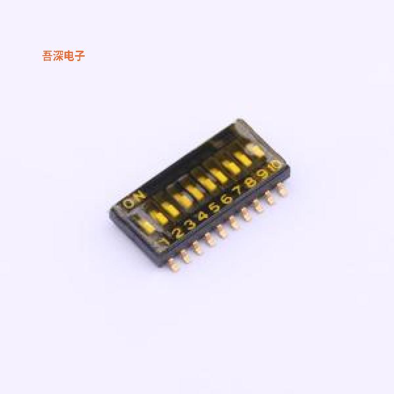YDF10ES |贴膜拨码SMD-20P,6.2x13.8mm