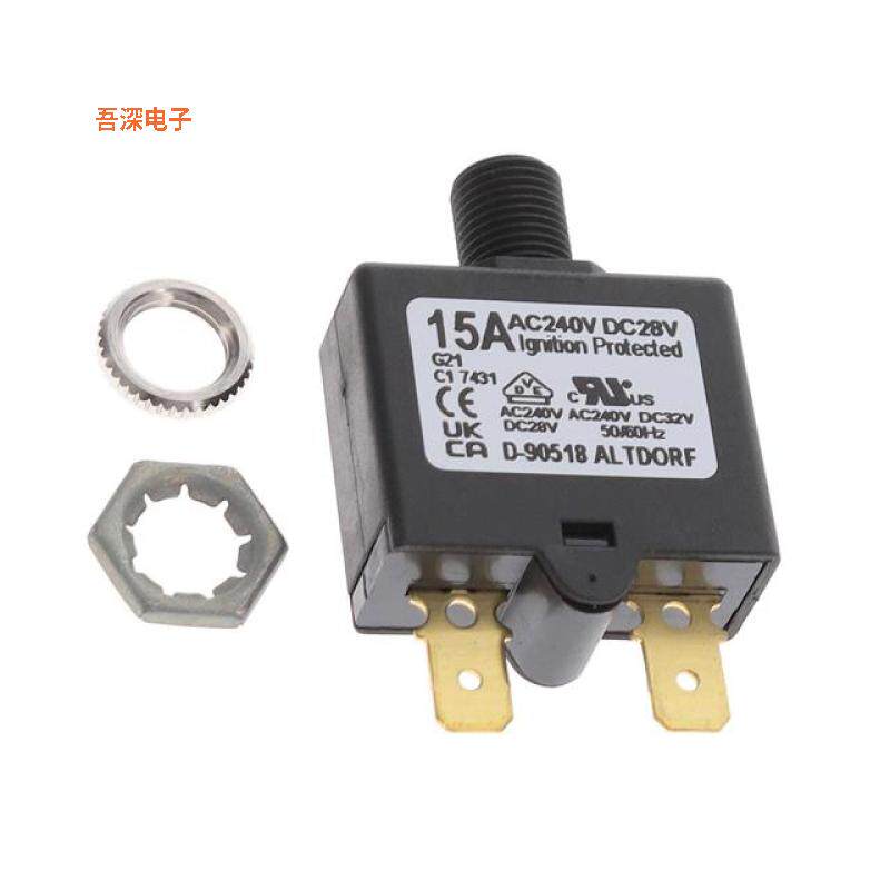 1658-G21-02-P10-15A |原装全新CIR BRKR THRM 15A 240VAC 28VDC