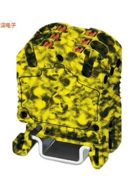 3002980 |中等TERM BLK 6POS BLACK/YELLOW