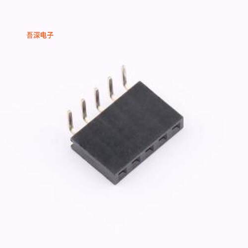 DW254W-11-05-85 |排母2.54排母间距:2.54mm 1x5P 弯插