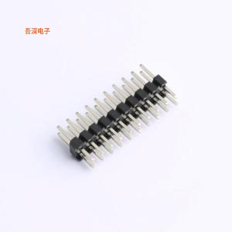 FG-PZ2.0-2-10P |排针2.0 2*10 塑高2.0 直插排针插件,P=2mm
