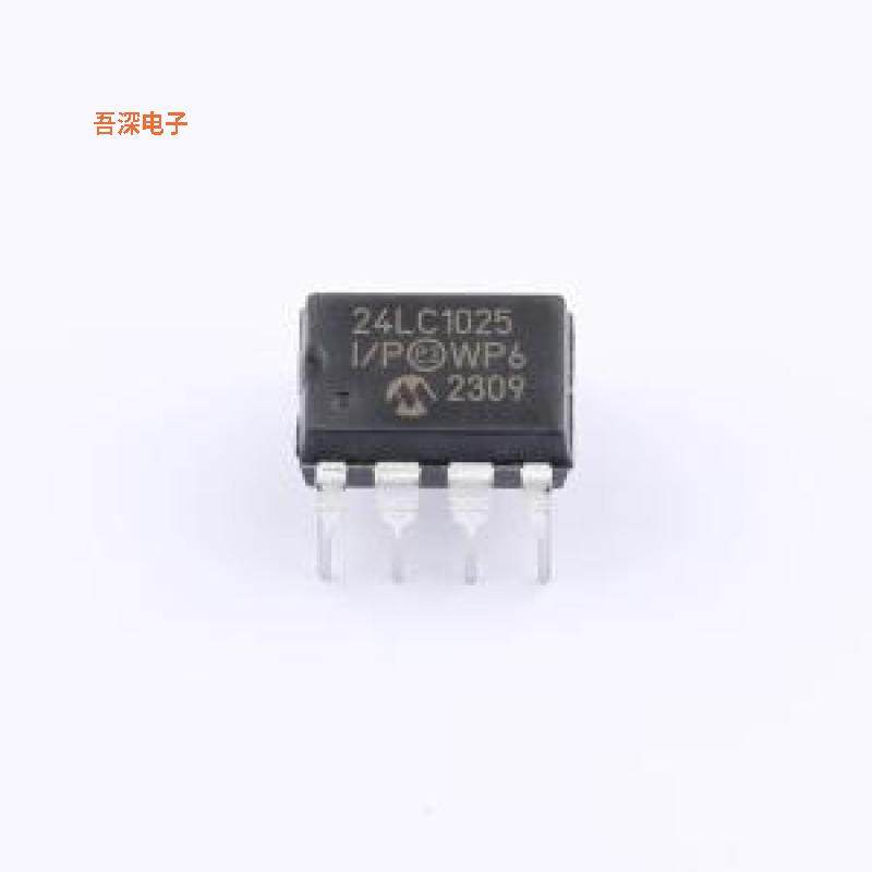 24LC1025-I/P |原装PDIP-8IC EEPROM 1MBIT I2C 400KHZ 8DIP