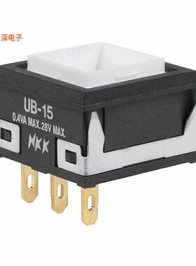 UB15KKG01N |面板安装，卡入式SWITCH PUSH SPDT 0.4VA 28V