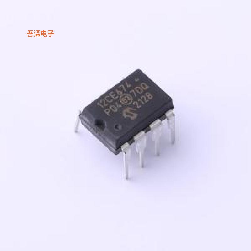 PIC12CE674-04I/P |原装PDIP-8IC MCU 8BIT 3.5KB OTP 8DIP