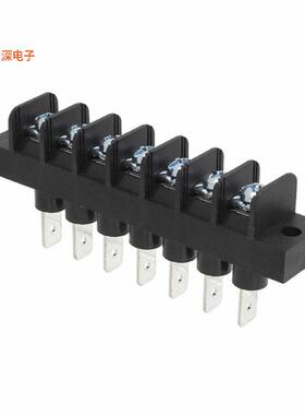 JC6-Q308-07 |隔板接线座CONN BARRIER STRIP 7CIRC 0.375