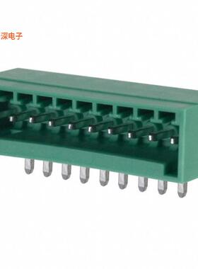 1881529 |原装全新插拔式接线 间距2.5mm 1x10Pin 弯插 镀锡