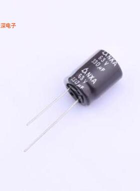 NXA 63V330 M 12.5*16 |原装插件,D12.5xL16mm直插铝电解