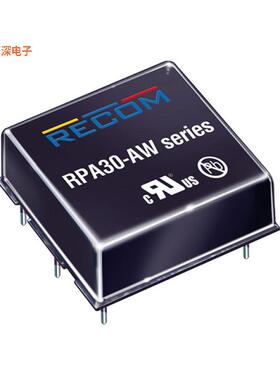 RPA30-2412SAW/P |隔离模块DC DC CONVERTER 12V 30W