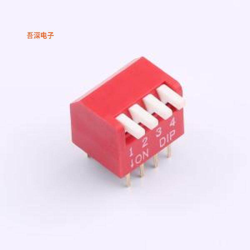 DL-04HT |直插侧拨长柄拨码插件,P=2.54mm