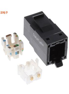 RV5IJ2UBK-B24 |插孔INDUS REVCONN CAT5E JACK BLACK