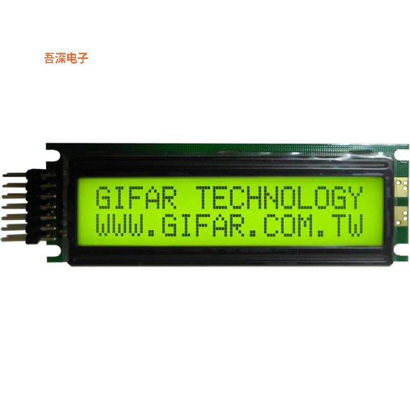 GFC1602AM-GPOE-JP03 |32.016X2STN-GYELLOW GREEN85X30X13