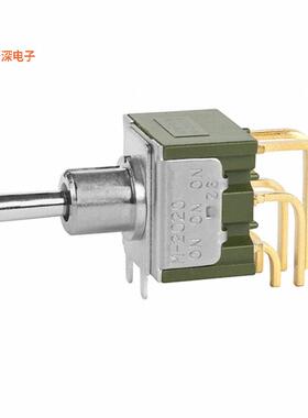 M2024S3A2G45 |通孔，直角，垂直SWITCH TOGGLE SP3T 0.4VA 28V